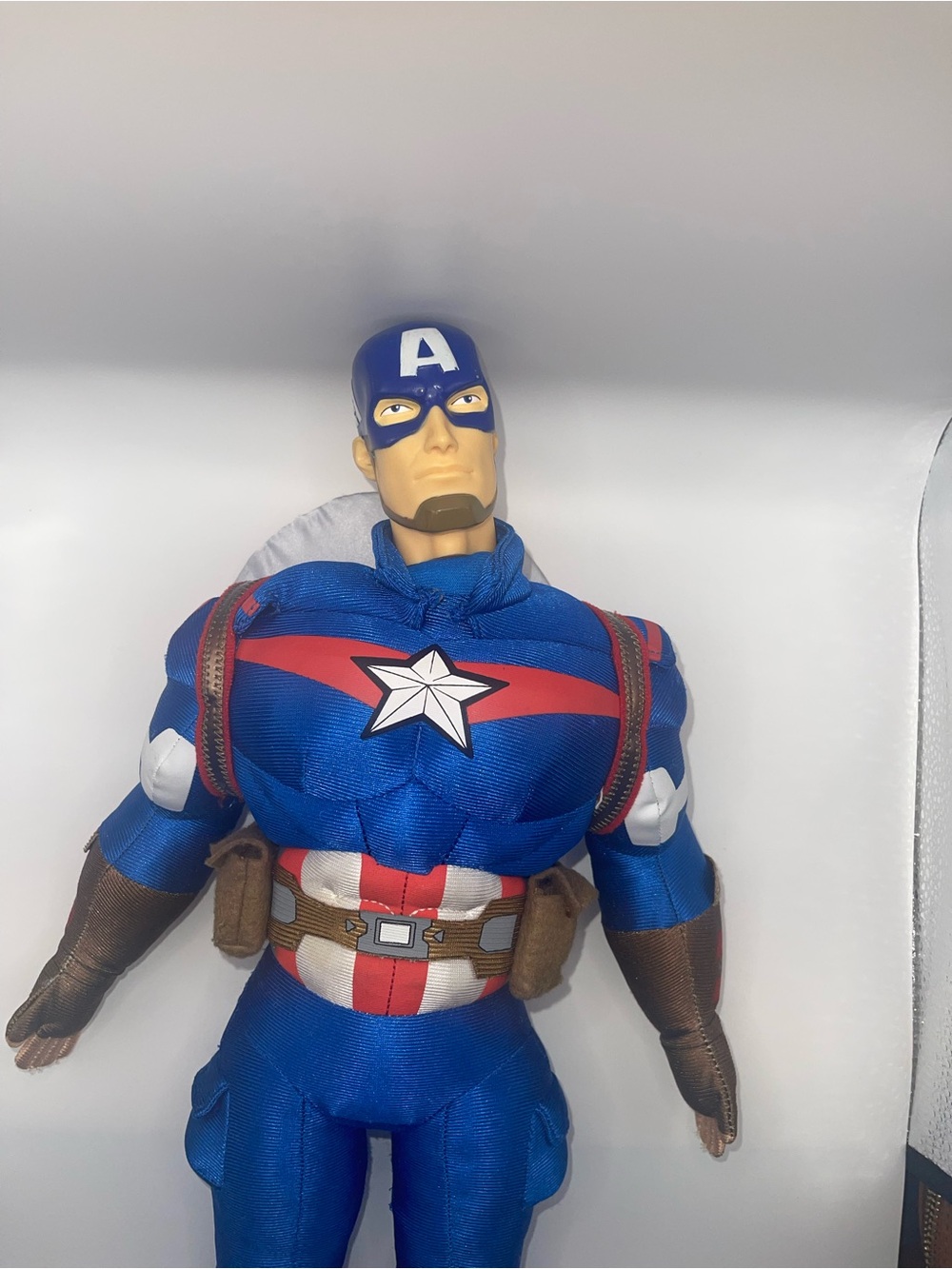 Marvel Blue and Red Captain Hero Plush Action Figure